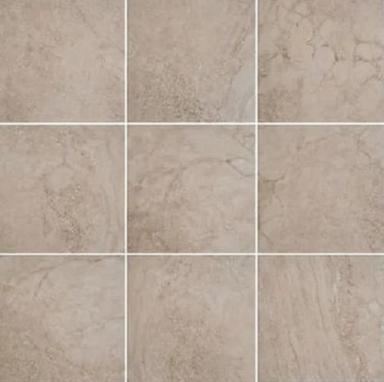 Brown 16X16 Inch Square Glossy Polished Ceramic Bathroom Floor Tile