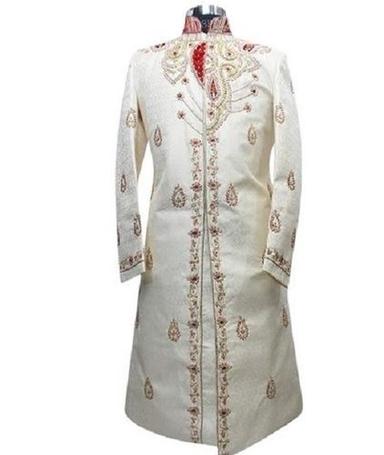 Full Sleeves Embroidered Jacquard Mens Sherwani Chest Size: 44 Inch
