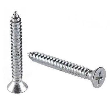 Silver 4 Inch Long Corrosion Resistant Polished Finish Aluminum Screw For Industrial Use