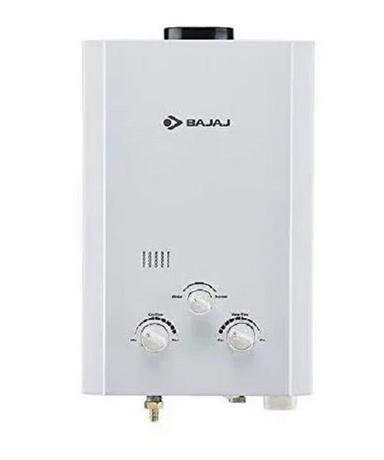 Silver 6 Litre Capacity Wall Mounted Gas Geyser