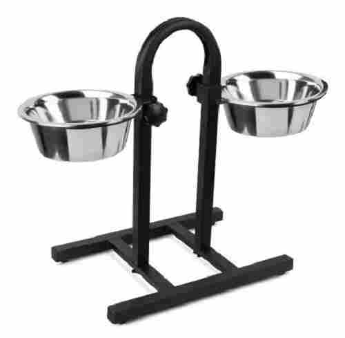 Portable Polished Floor Standing Stainless Steel Bowl Stand