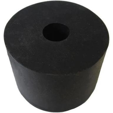 Black 25Mm Round 40 Hrc Hardness Silicon Rubber Mounting Pad For Industrial Use 