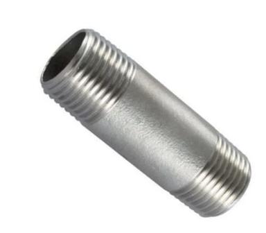 Silver 8 Mm Thick Galvanized Round Mild Steel Nipple