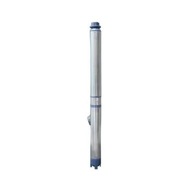Silver And Blue High Pressure Electric Round Single Stage Stainless Steel Submersible Pump