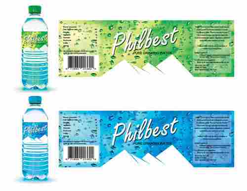 Waterproof Plastic Printed Bottles Label Sticker