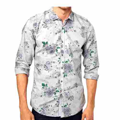 Full Sleeves Classic Collar Skin Friendly Cotton Printed Shirt For Men