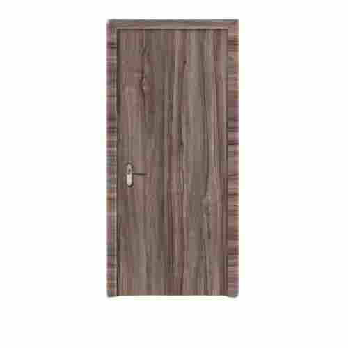 Left Handle Polished Rectangular Solid Oak Wood Modern Entry Laminated Flush Door