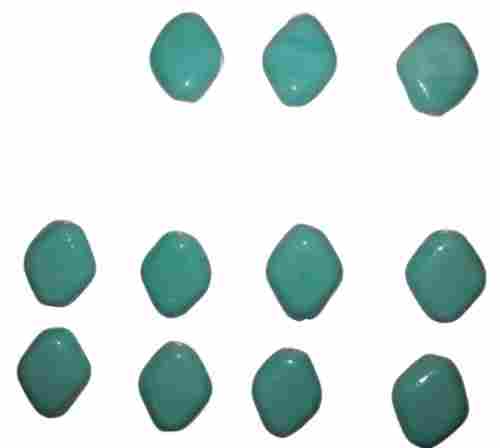 1 Inches Oval Shaped Handmade Cutting Polished Finish Silica Glass Bead