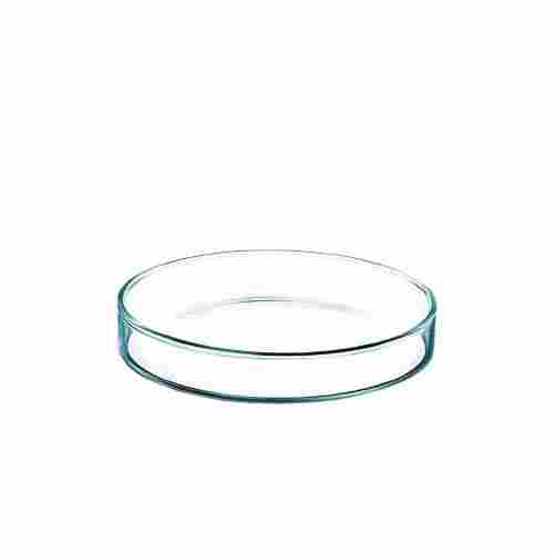 2 Mm Thick Round Glass Petri Dish For Chemical Laboratory Use