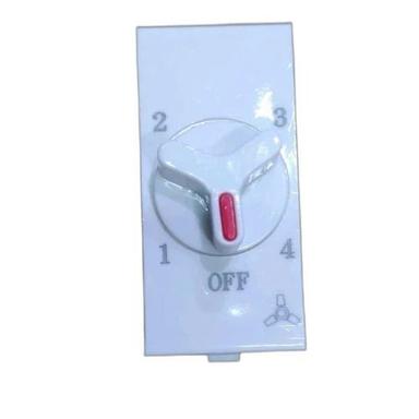 White 4 Step 80 W 220 V Lightweight Easy To Handle Pvc Ceiling Fan Speed Regulator