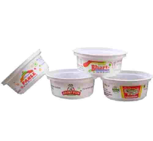 80 Ml Capacity Plastic Ice Cream Cups, 100 Pieces Pack