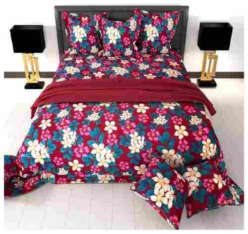 Printed Cotton Bedsheet With Cushion Cover For Home Decoration