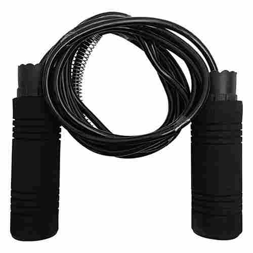 Heavy Foam Skipping Ropes (Black) For Personal Fitness Training