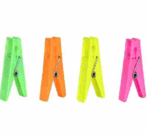 Multi Color Plastic Material 3 Inches Size Clothes Clips