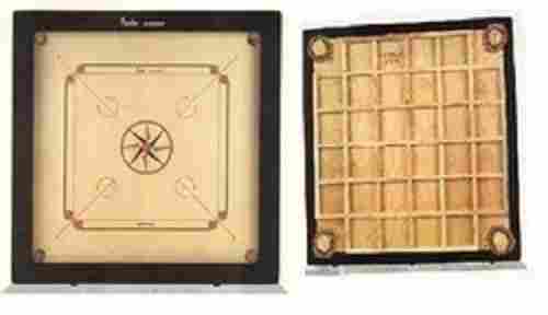 Square Flat Smooth Surface Printed Hard Wooden Carrom Board For Indoor Game