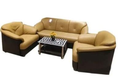 5X1.5X3.5 Foot Matte Finish Five Seater Leather Sofa Set No Assembly Required
