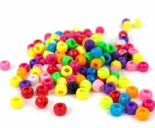 Multicolor Round Plastic Beads For Decoration Purpose