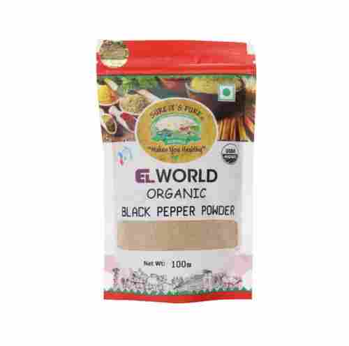 Organic Dried Black Pepper Powder, 100g Packing