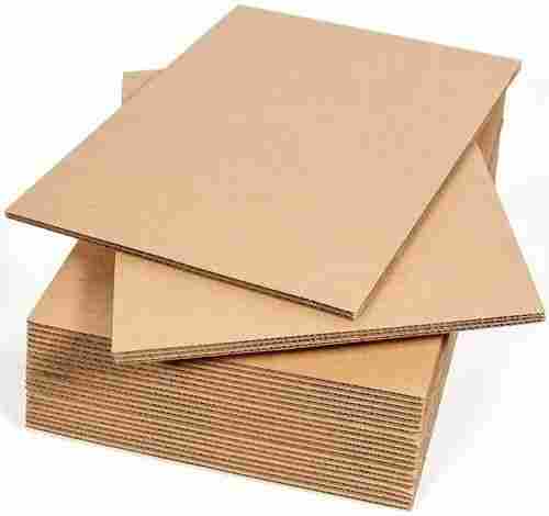 Plain Rectangular Recycled Paper Customizable Cardboard Corrugated Sheet 