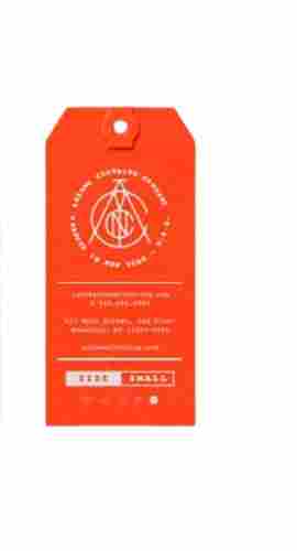 Printed Rectangular Cardboard Hang Tags For Garments 