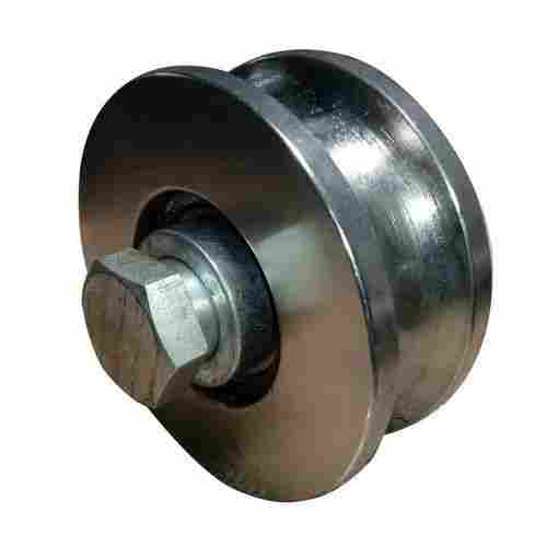 Round Polished Finish Stainless Steel Double Bearing Sliding Gate Wheel