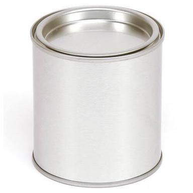 Metal Silver 500Gm Plain Round Tin Container For Packaging