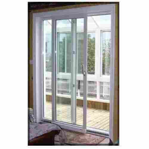 10 Mm White Upvc Casement Window With Clear Glass