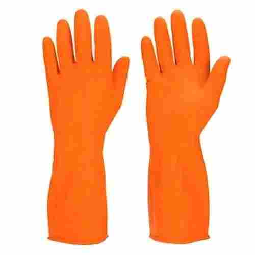 Long Cuff Full Finger Plain Polyvinyl Chloride Hand Gloves 