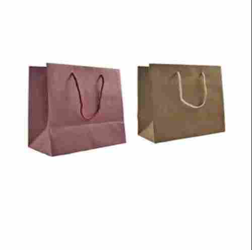 Plain Kraft Paper Carry Bag For Shopping Use