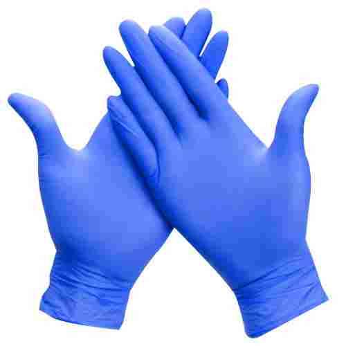 Short Cuff Full Finger Plain Disposable Nitrile Gloves For Medical Use 
