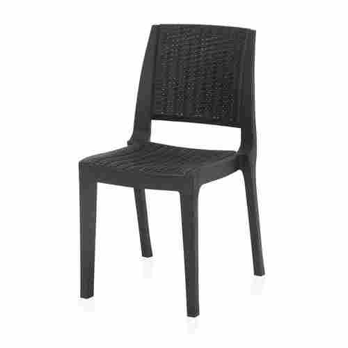 Polished Finished PVC Plastic Chair with Armrest