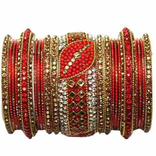 2.6 Inches Polished Wedding Wear Bangles for Women