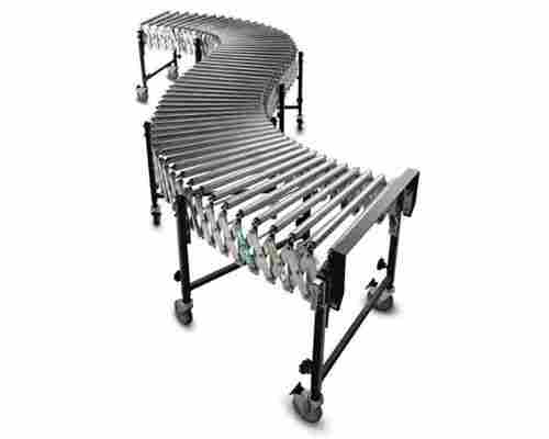 220 Volts 10 Feet 70 Hcr Polished Finished Stainless Steel Flexible Conveyor