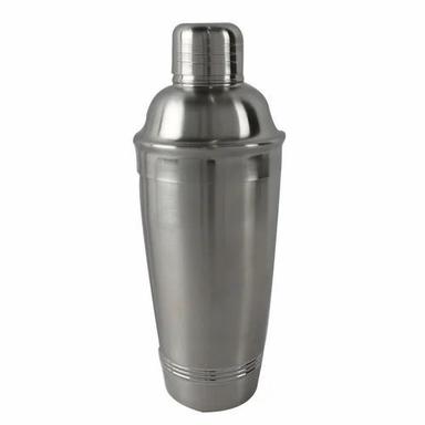 Silver 550Ml Capacity Modern Polished Finish Stainless Steel Cocktail Shaker
