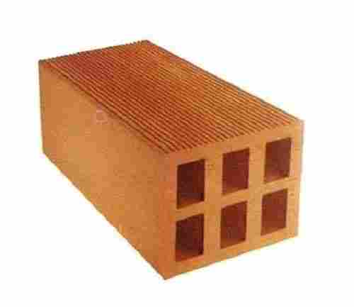 Rectangular 10x5x4 Inches High Strength Matte Finished Hollow Clay Brick