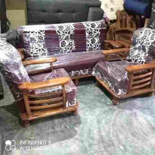 5 Seater Bedroom Wooden Sofa Set For Home And Office Purpose 