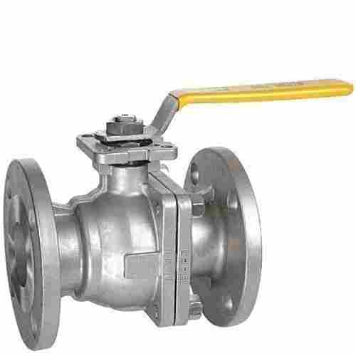 Flanged Connection and Polished Finish Cast Iron Two Piece Ball Valve