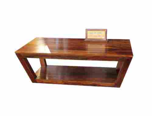 Home Furniture Eco Friendly Polished Finish Solid Wooden Center Table