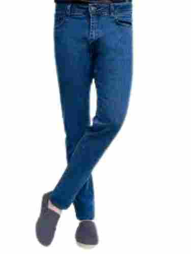 Mens Plain Slim Fit Blue Denim Jeans