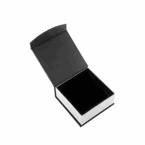 Black Square 2x2x2 Inch Cardboard Ring Magnet Box For Ring Packaging