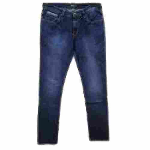 Men'S Plain Casual Wear Cotton Regular Fit Jeans Pant