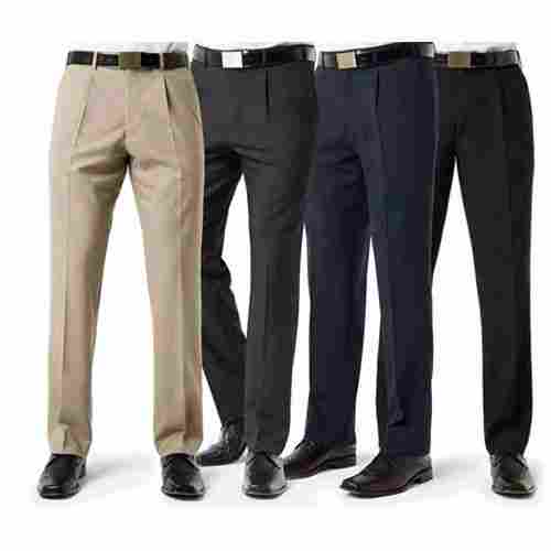 Mens Plain Regular Fit Cotton Pant For Formal Wear