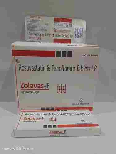 Rosuvastatin and Fenofibrate Tablets I.P. 10x1x10 Tablets Pack