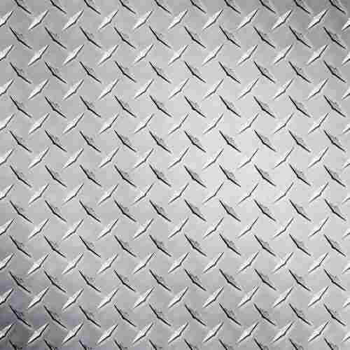 4.3 Mm Thick 80 Hrc Rectangular Polished Finish Stainless Steel Checkered Sheet