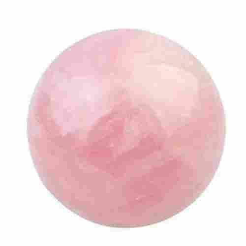 Polished Natural Gemstone Round Rose Quartz Ball