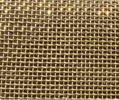 2 Mm Thick Square Hole Plated Brass Wire Mesh For Decoration Use