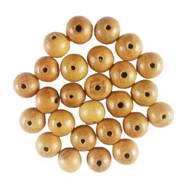 Brown 8 Mm Plain And Polished Finished Round Wooden Beads