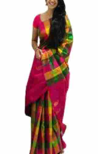 Multi Color Traditional Wear Pure Cotton Ladies Silk Sarees