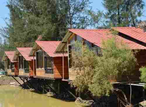 Pine Wood Prefabricated Wooden House