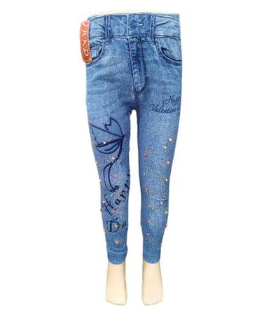 Blue 28 Inch Waist Casual Wear Slim Fit Skinny Stretchable Jeans For Girls 